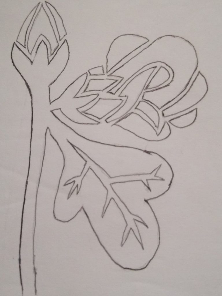 Stencil Flower